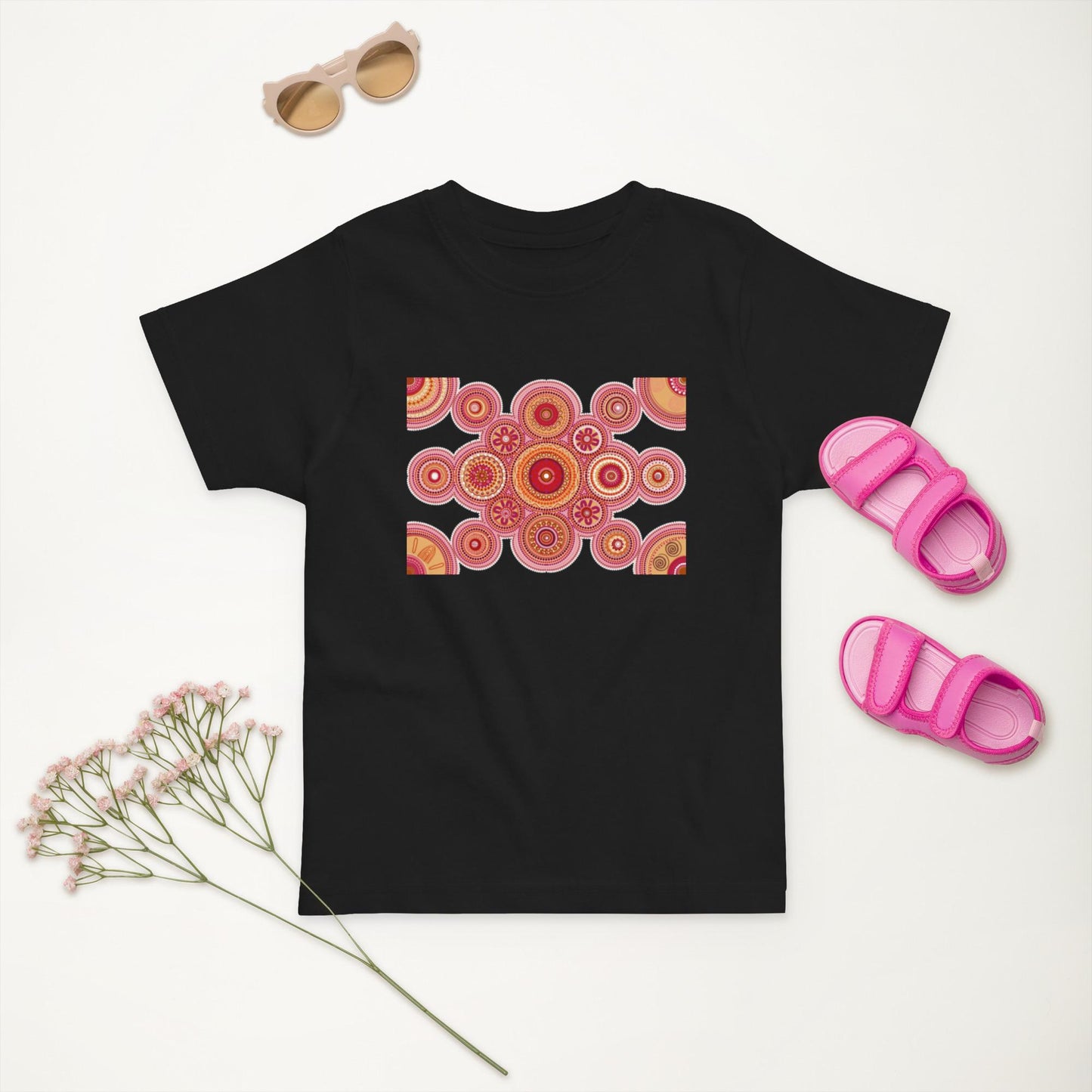 Aboriginal Design Toddler jersey t-shirt Yaye Marle Art By Jordan Davis