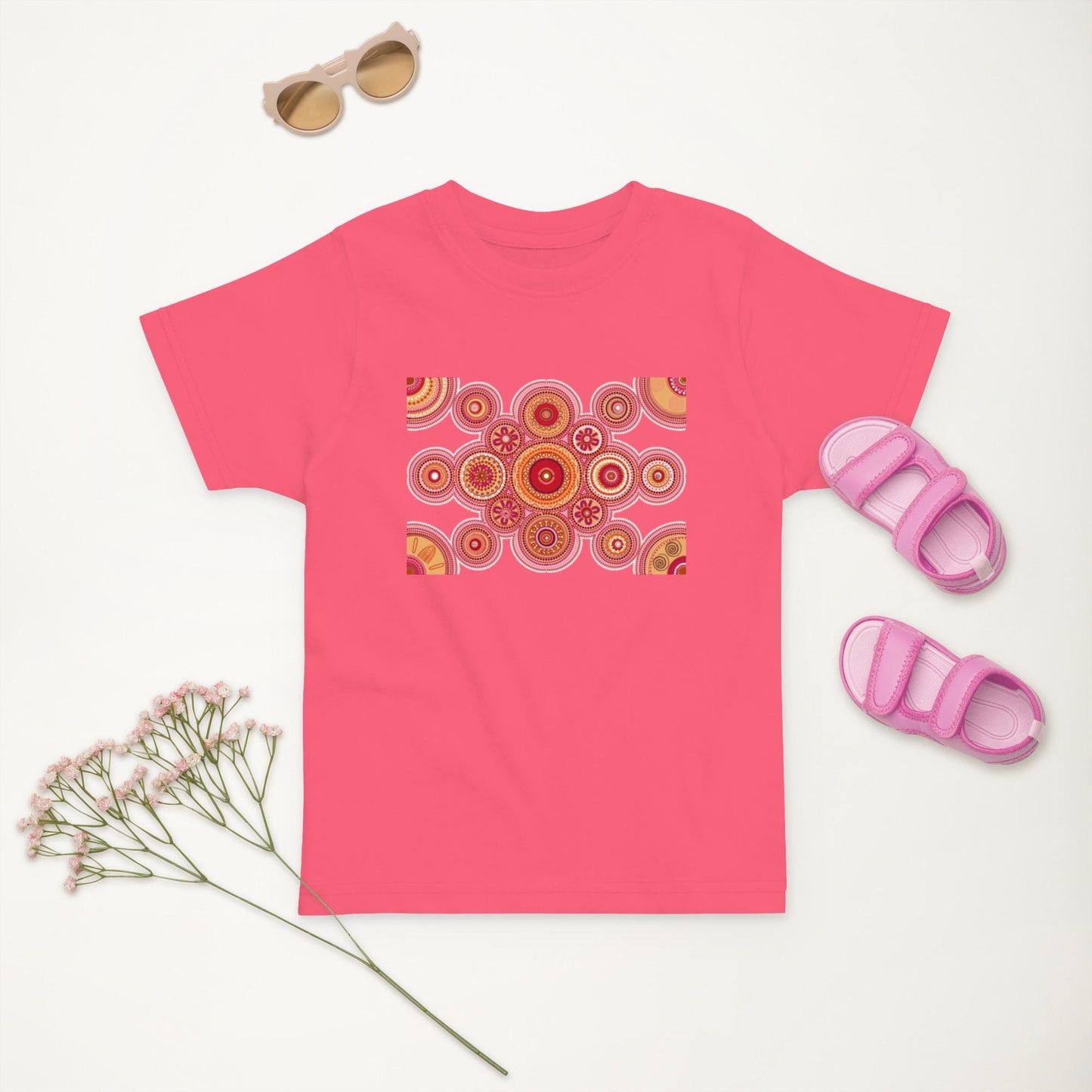 Aboriginal Design Toddler jersey t-shirt Yaye Marle Art By Jordan Davis