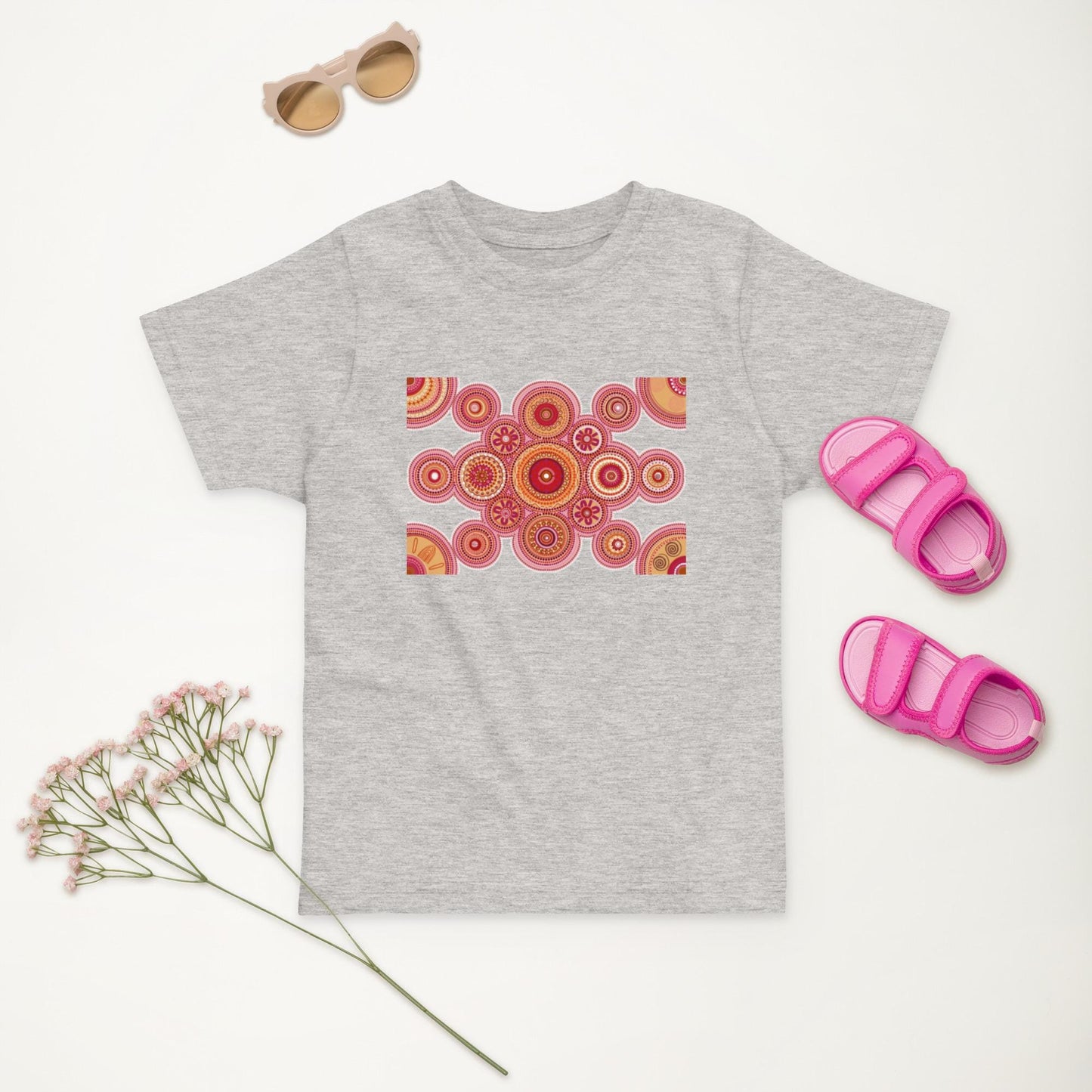 Aboriginal Design Toddler jersey t-shirt Yaye Marle Art By Jordan Davis