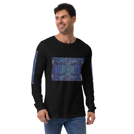 Aboriginal Design Unisex Long Sleeve Tee Yaye Marle Art By Jordan Davis