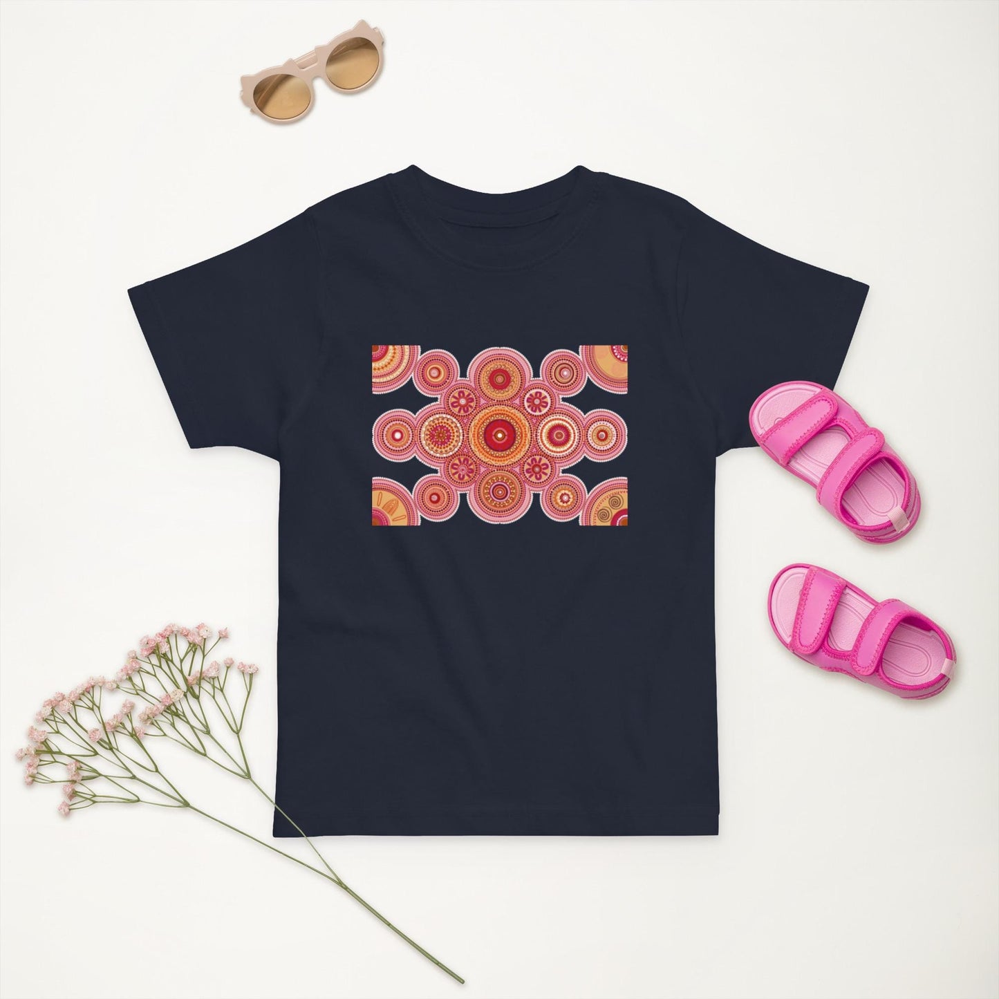 Aboriginal Design Toddler jersey t-shirt Yaye Marle Art By Jordan Davis