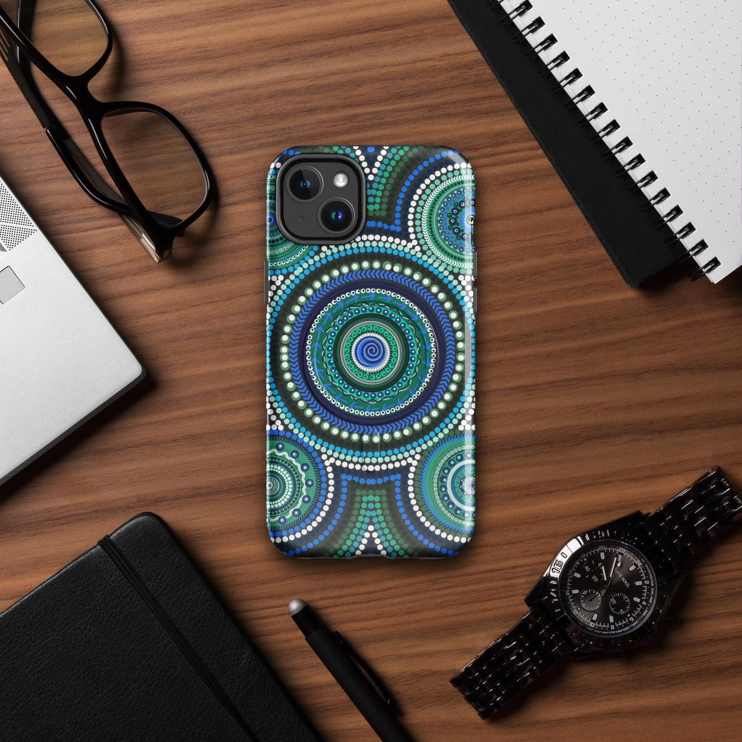 Aboriginal Designed MagSafe® tough case for iPhone® Yaye Marle Art- By Jordan Davis