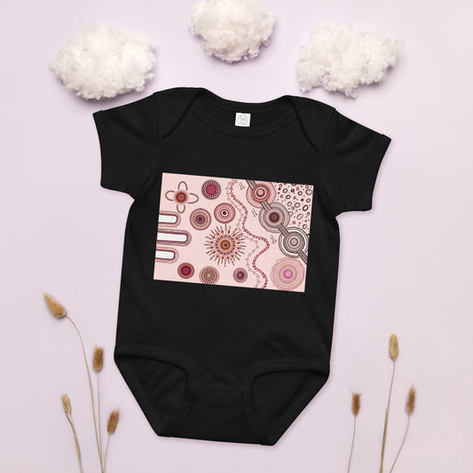 Aboriginal Design Baby jersey bodysuit Yaye Marle Art By Jordan Davis