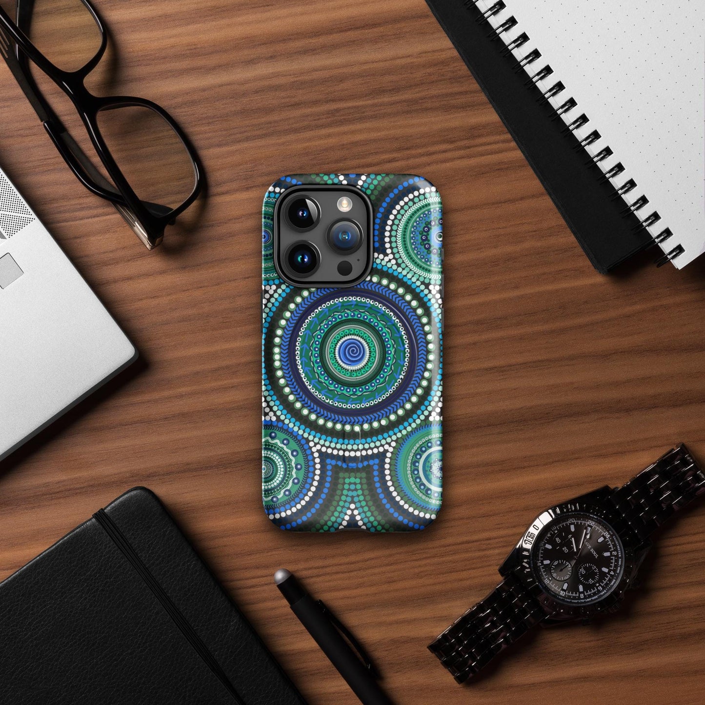 Aboriginal Designed MagSafe® tough case for iPhone® Yaye Marle Art- By Jordan Davis
