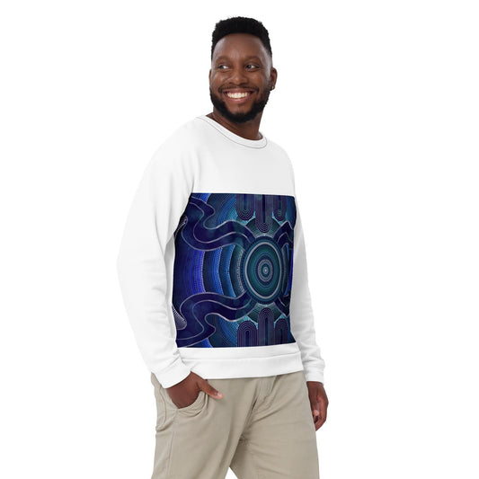 Aboriginal Designed Unisex Sweatshirt Yaye Marle Art By Jordan Davis