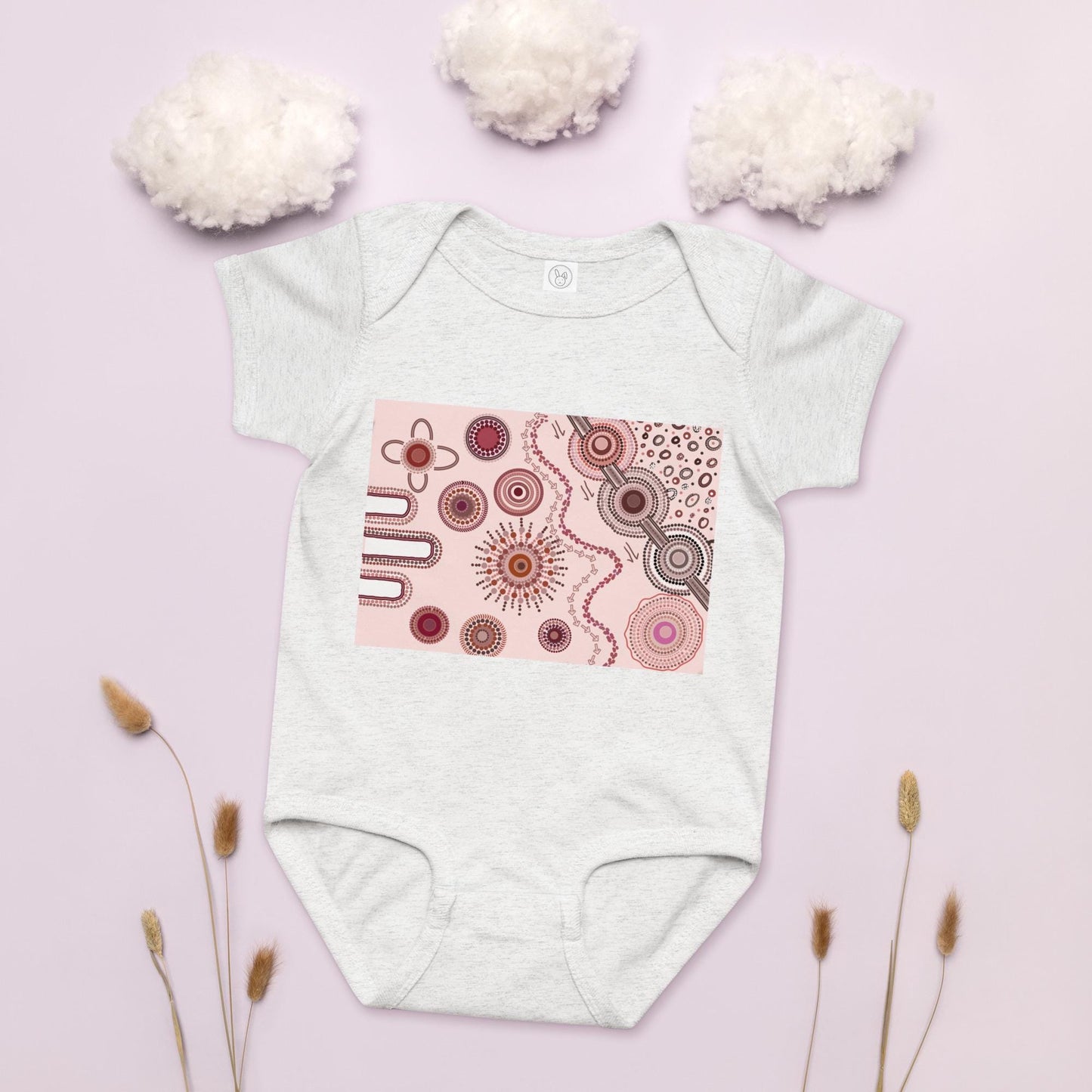 Aboriginal Design Baby jersey bodysuit Yaye Marle Art By Jordan Davis