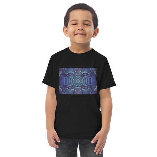 Aboriginal Designed Toddler jersey t-shirt Yaye Marle Art By Jordan Davis